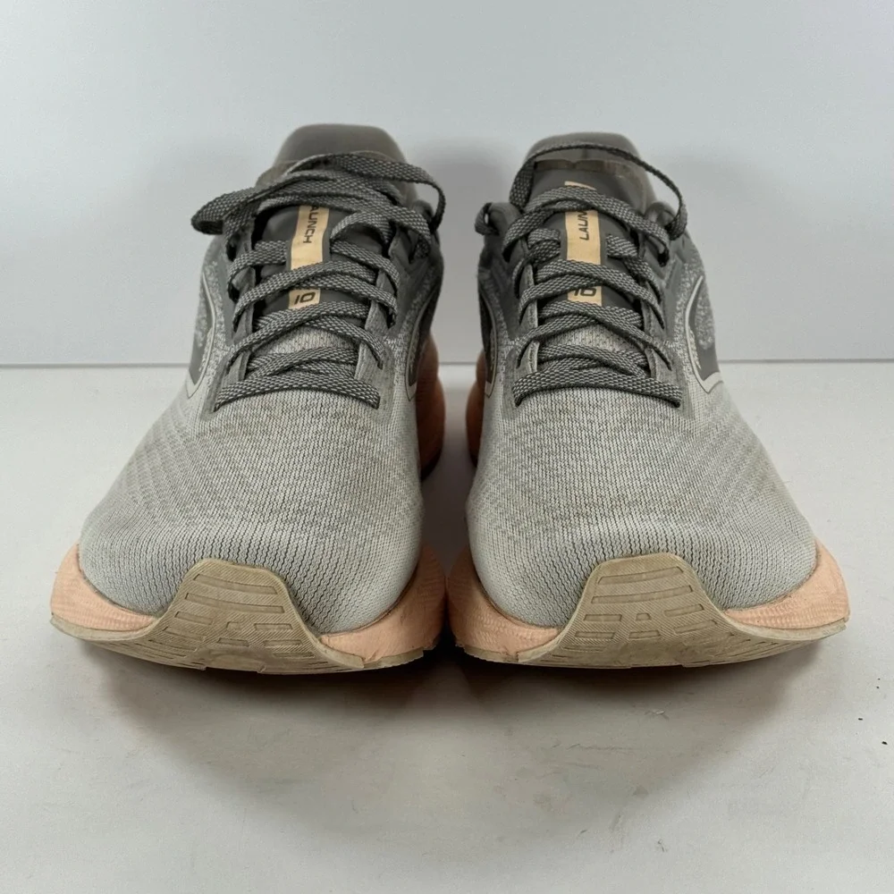 Brooks Launch 10 Women's Running Shoes‎ Grey Peach Size 9.5 Athletic Sneakers